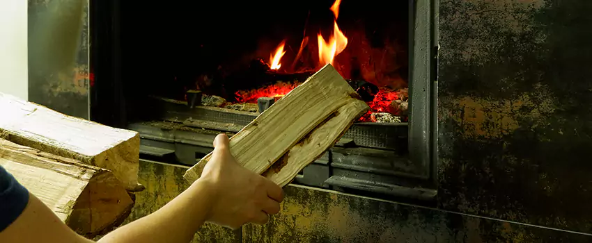 Wood Stove Heat Resistant Wall Repair in Collingwood, Ontario