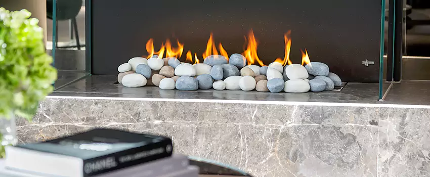 Double-Height Fireplace Design Refurbishment in Collingwood, Ontario