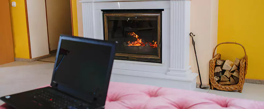 Valor Outdoor Gas Fireplace in Collingwood, Ontario